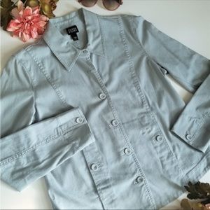 Eileen Fisher Organic Cotton Button Front Jacket